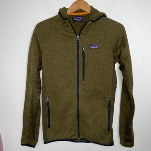Patagonia Better Sweater Fleece Hooded Jacket Brown Full Zip Men’s Size S